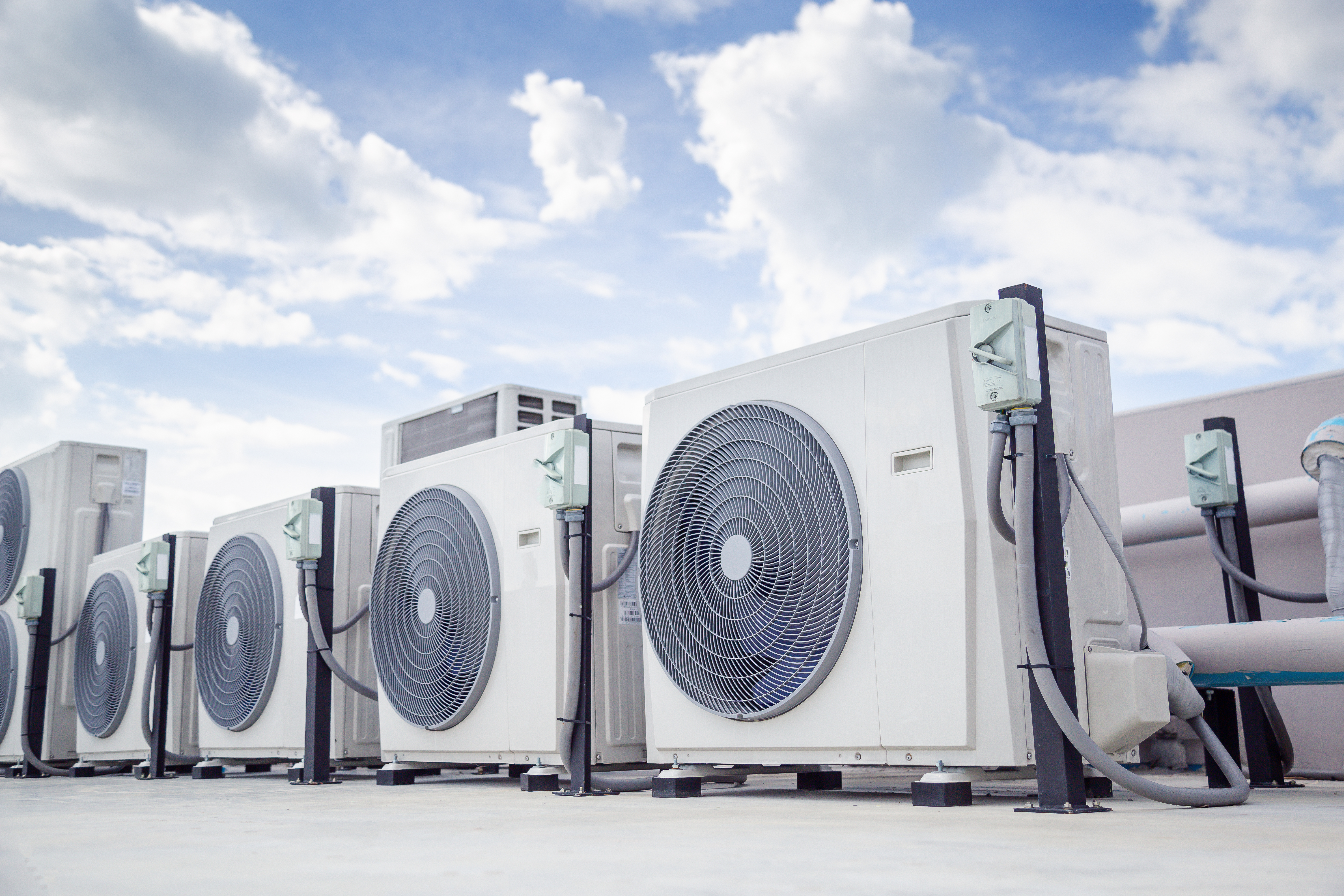 HVAC units on a roof